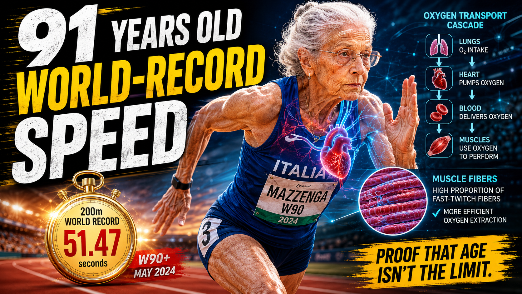 91-Year-Old World-Record Sprinter: What Scientists Found